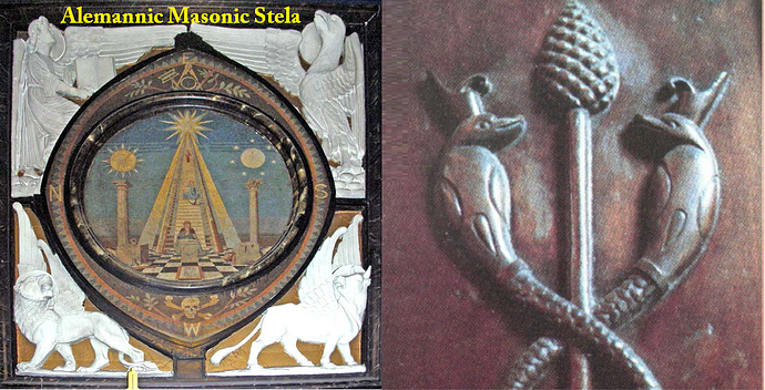 Alemannic Masonic Stela