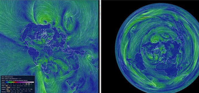 wind between 2 models
